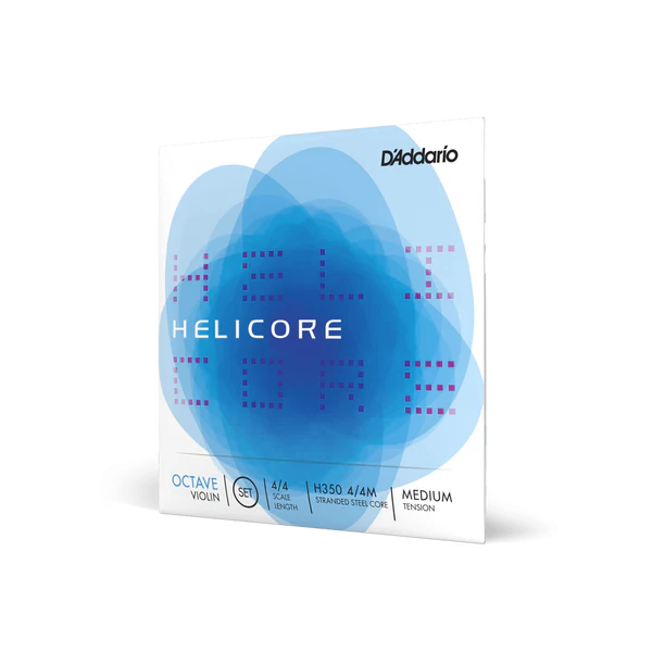 D'Addario Helicore Octave Violin String Set 4/4 Scale Medium Tension (H350 4/4M) - Deccan Retail