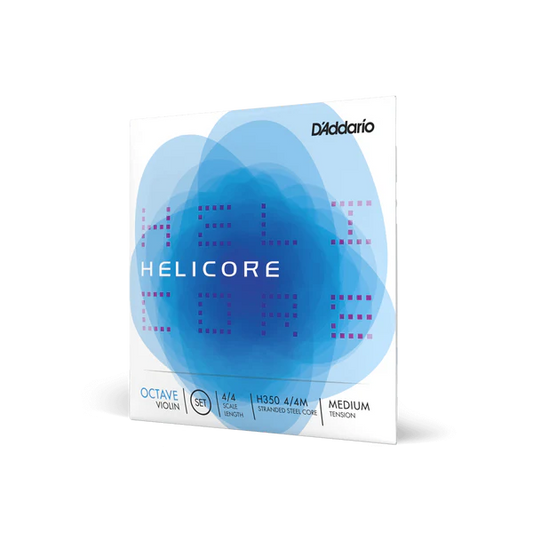 D'Addario Helicore Octave Violin String Set 4/4 Scale Medium Tension (H350 4/4M) - Deccan Retail