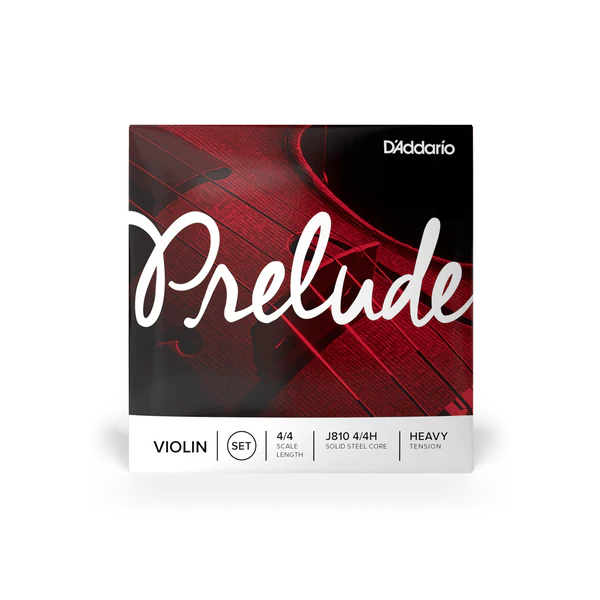 D'Addario Prelude Violin String Set 4/4 Scale Heavy Tension (J810 4/4H) - Deccan Retail