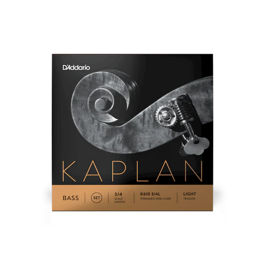 D'Addario Kaplan Bass String Set 3/4 Scale Light Tension (K610 3/4L) - Deccan Retail