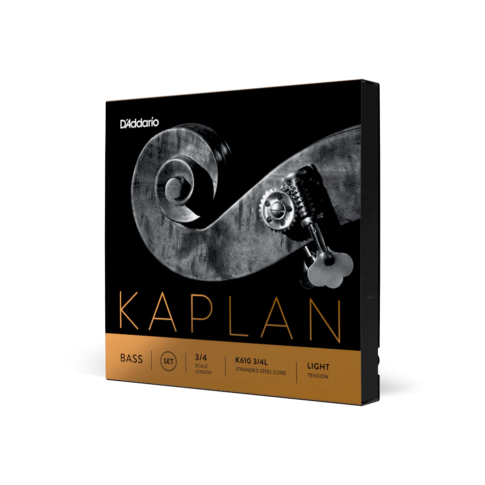 D'Addario Kaplan Bass String Set 3/4 Scale Light Tension (K610 3/4L) - Deccan Retail