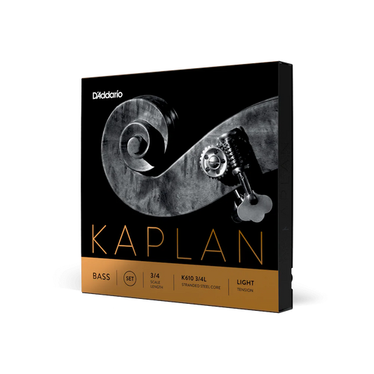 D'Addario Kaplan Bass String Set 3/4 Scale Light Tension (K610 3/4L) - Deccan Retail
