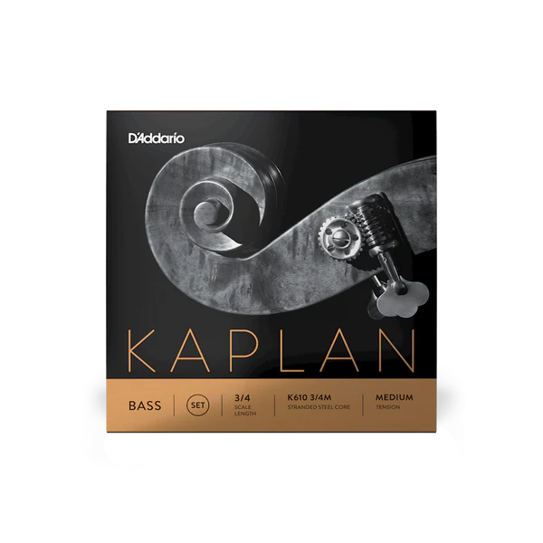 D'Addario Kaplan Bass String Set 3/4 Scale Medium Tension (K610 3/4M) - Deccan Retail