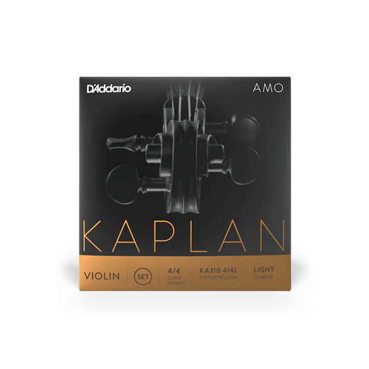 D'Addario Kaplan Amo Violin String Set 4/4 Scale Light Tension (KA310 4/4L) - Deccan Retail