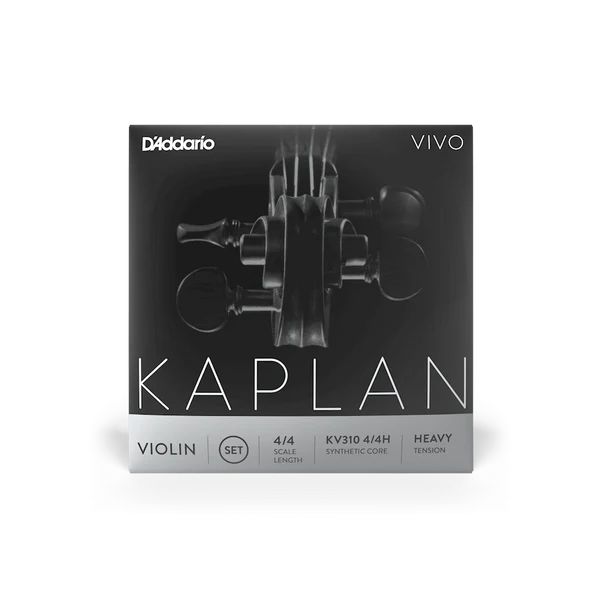 D'Addario Kaplan Vivo Violin String Set 4/4 Scale Heavy Tension (KV310 4/4H) - Deccan Retail