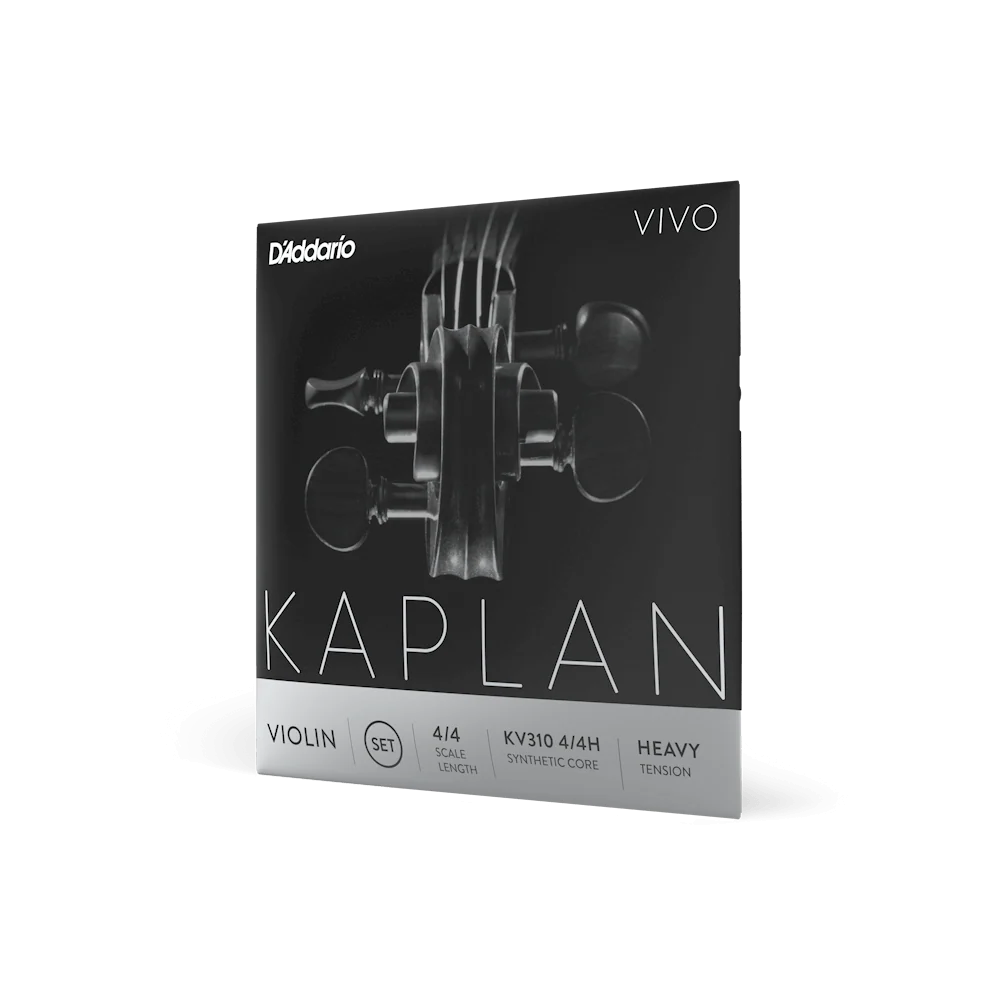 D'Addario Kaplan Vivo Violin String Set 4/4 Scale Heavy Tension (KV310 4/4H) - Deccan Retail