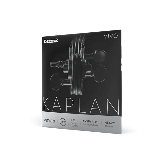 D'Addario Kaplan Vivo Violin String Set 4/4 Scale Heavy Tension (KV310 4/4H) - Deccan Retail