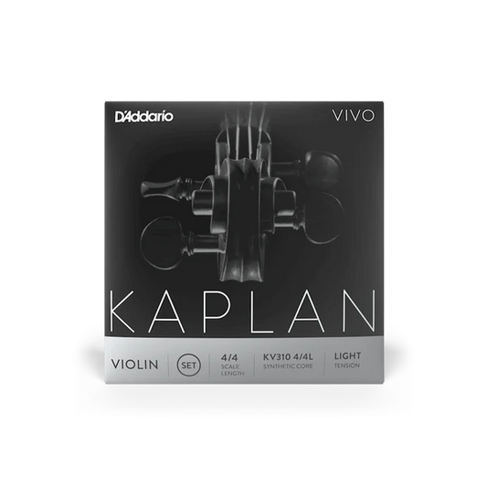 D'Addario Kaplan Vivo Violin String Set 4/4 Scale Light Tension (KV310 4/4L) - Deccan Retail