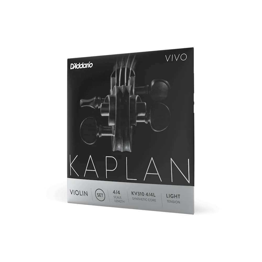 D'Addario Kaplan Vivo Violin String Set 4/4 Scale Light Tension (KV310 4/4L) - Deccan Retail