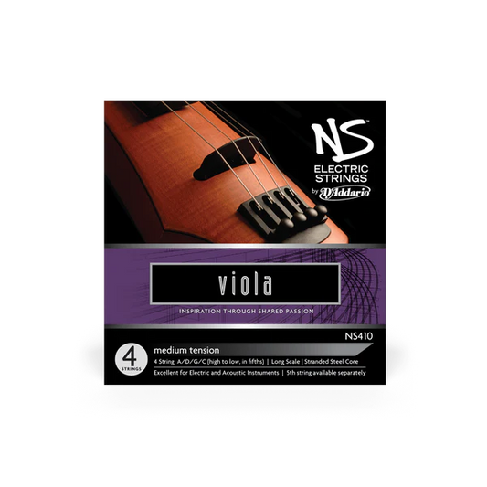 D'Addario NS Electric Viola String Set Long Scale Medium Tension (NS410) - Deccan Retail