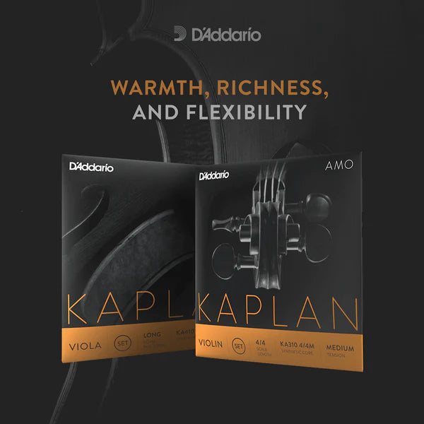 D'Addario Kaplan Amo Violin String Set 4/4 Scale Medium Tension (KA310 4/4M) - Deccan Retail