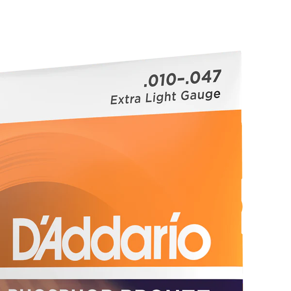 D'Addario EJ15-3D Phosphor Bronze Acoustic Guitar Strings Extra Light 10-47 (3-Pack) - Deccan Retail