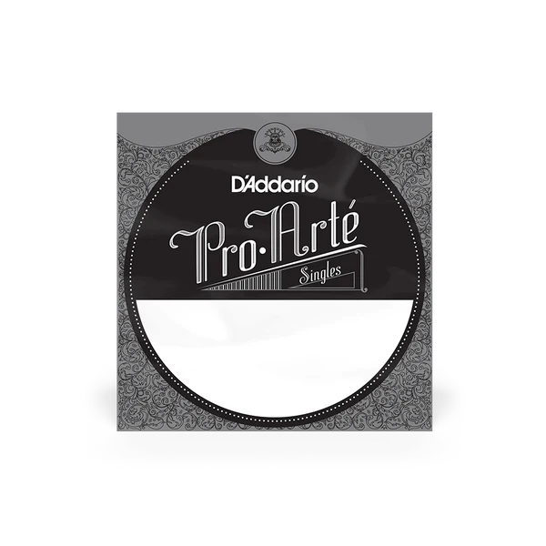 D'Addario J4402 Pro-Arté Classical Single Clear Nylon Guitar String 2nd String Extra-Hard Tension