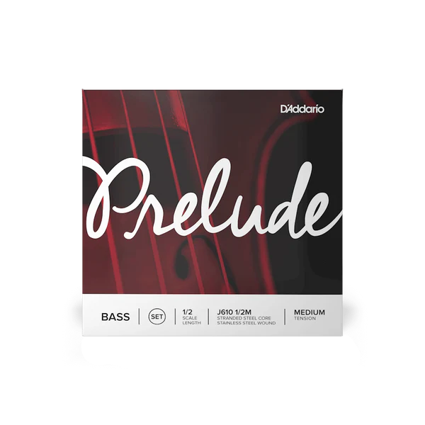 D'Addario Prelude Bass String Set 1/2 Scale Medium Tension (J610 1/2M) - Deccan Retail