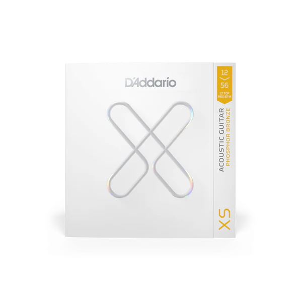 D'Addario XS Phosphor Bronze Coated Acoustic Guitar Strings Light Top/Medium Bottom 12-56 (XSAPB1256) - Deccan Retail