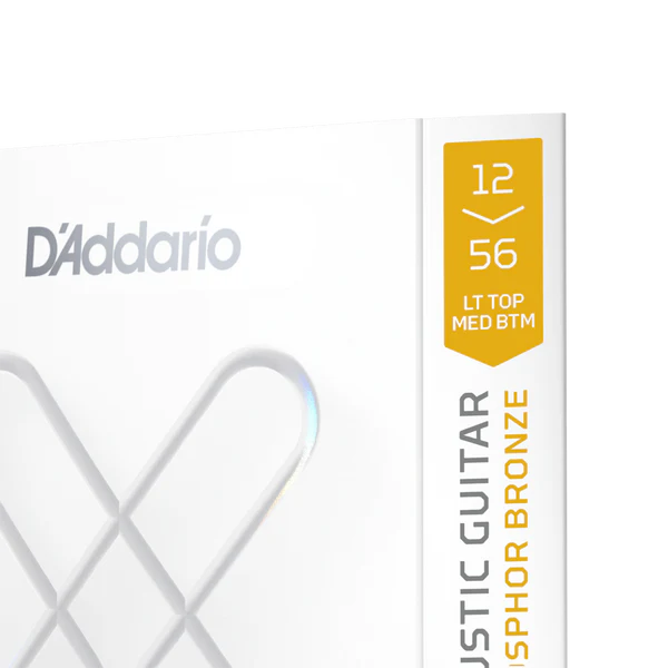 D'Addario XS Phosphor Bronze Coated Acoustic Guitar Strings Light Top/Medium Bottom 12-56 (XSAPB1256) - Deccan Retail