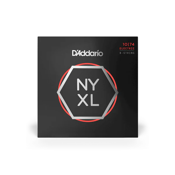 D'Addario NYXL1074 Premium 8-String Electric Guitar Strings 10-74 Light Top/Heavy Bottom - Deccan Retail