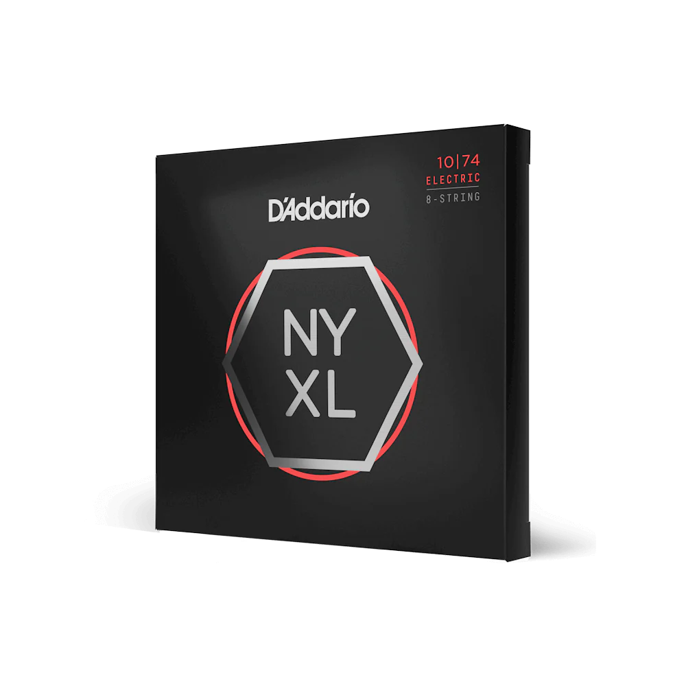 D'Addario NYXL1074 Premium 8-String Electric Guitar Strings 10-74 Light Top/Heavy Bottom - Deccan Retail