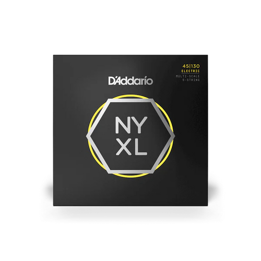 D'Addario NYXL45130MS Multiscale 5-String Fanned Fret Bass Strings 45-130 Regular Light