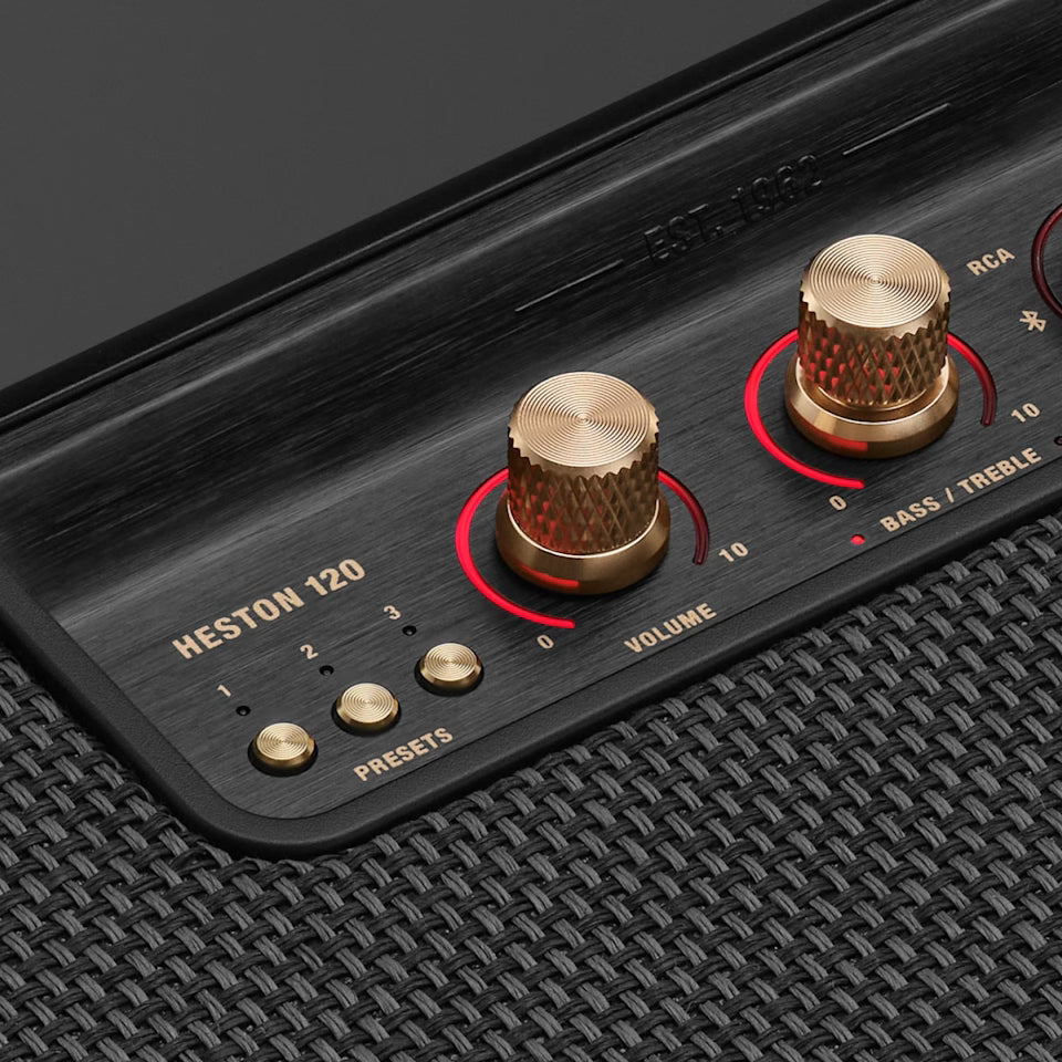 Marshall Heston 120 Dolby Atmos Soundbar – Black