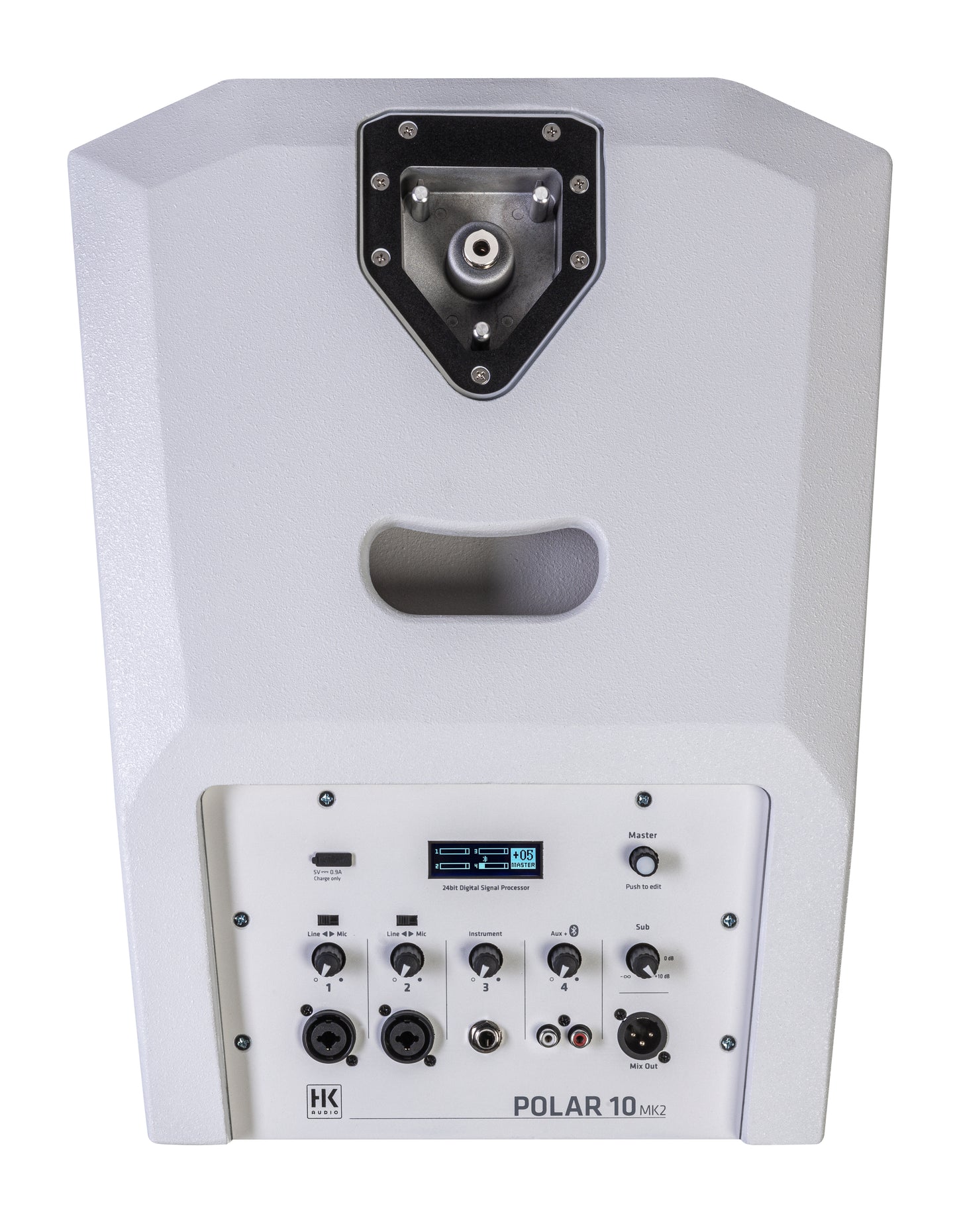 HK Audio POLAR 10 MK II 2000W Powered Column PA System with Bluetooth – White