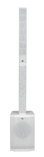 HK Audio POLAR 10 MK II 2000W Powered Column PA System with Bluetooth – White