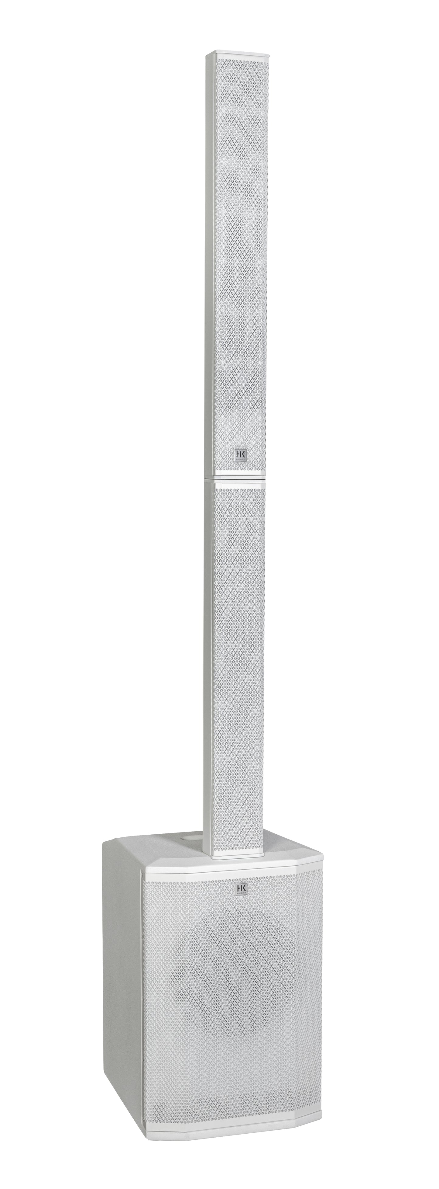 HK Audio POLAR 10 MK II 2000W Powered Column PA System with Bluetooth – White