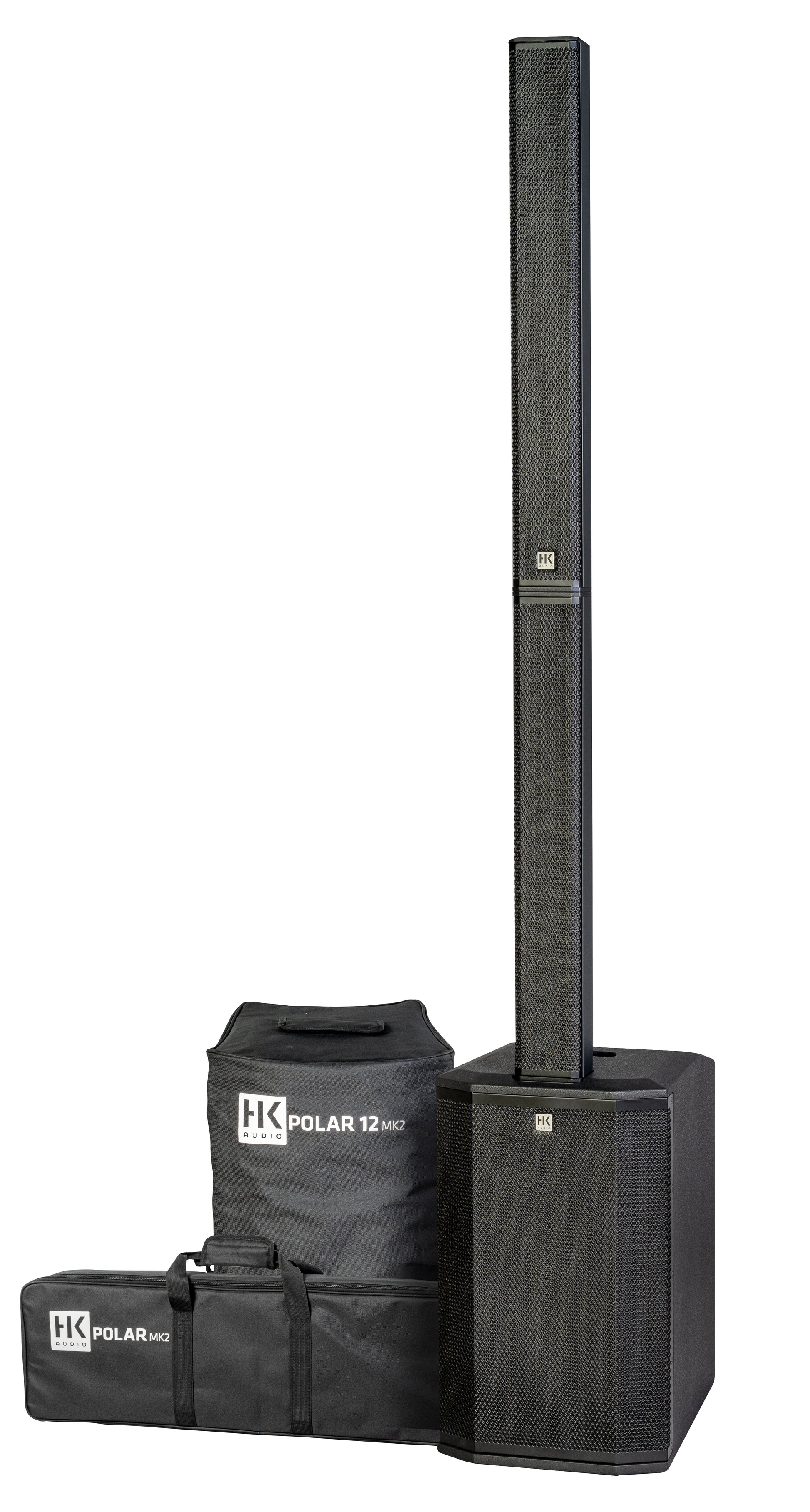 HK Audio POLAR 12 MK II Active Column PA System – Black - Deccan Retail