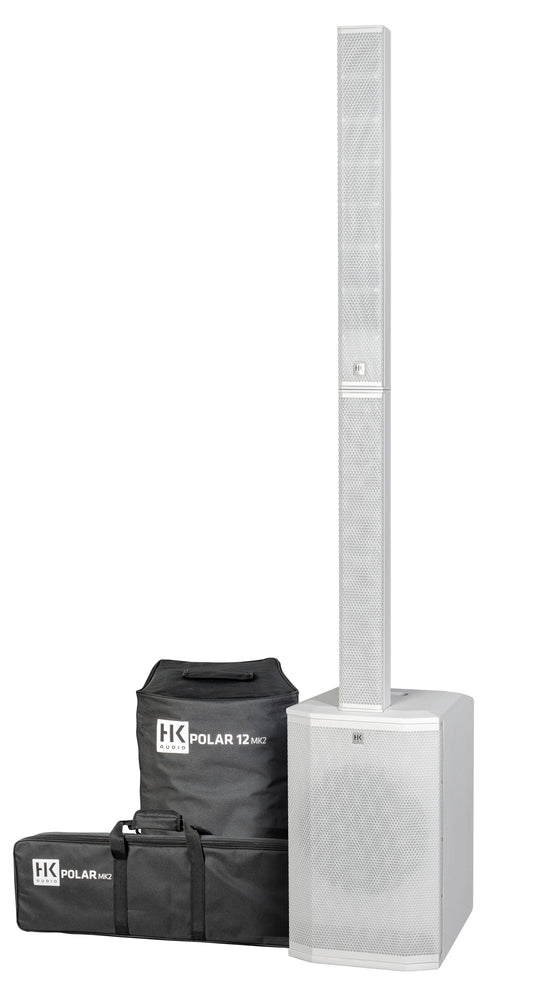 HK Audio POLAR 12 MK II Active Column PA System – White - Deccan Retail